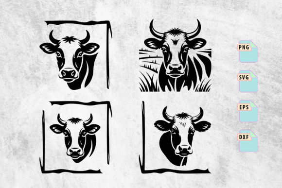 A Brand Designer's Take on This Cow Head SVG Graphics Bundle