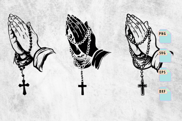 A Brand Designer’s Review: The Praying Hands Rosary Graphics Bundle