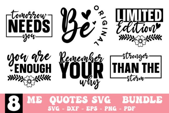 A Designer’s Review: The Me Quotes SVG Bundle