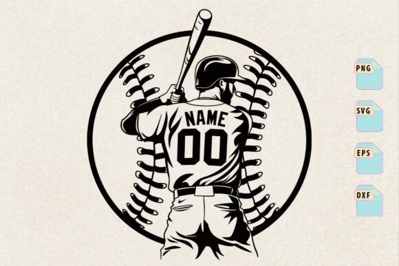 A Versatile Baseball Graphic for Crafts and Client Projects