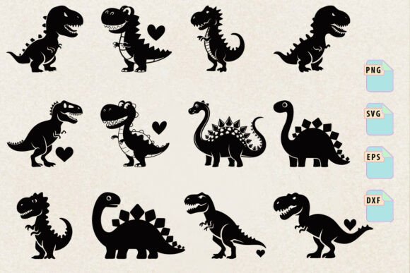 A Versatile Dinosaur Graphics Bundle for Crafts & Marketing