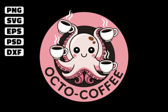 An Illustrator's Review: Funny Octopus Graphics for Crafts