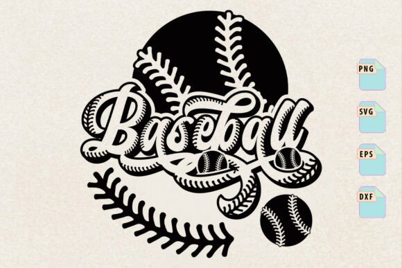Calligraphy Baseball Design Stitches SVG Review