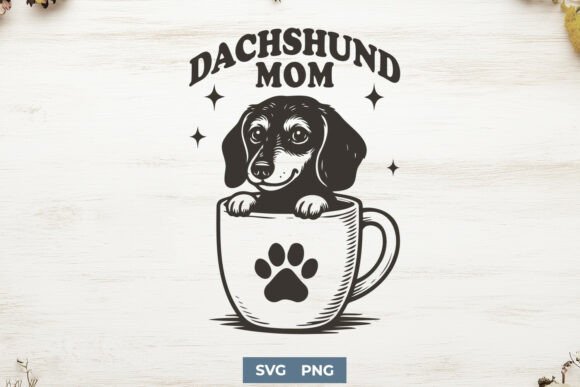 Crafting Cozy Content with Dachshund Dog Graphics
