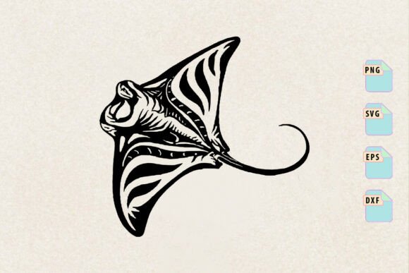 Manta Ray Graphics for Ocean Craft Products