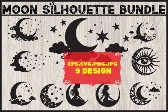 Whimsical Moon Silhouette Bundle: A Designer's Real-World Review